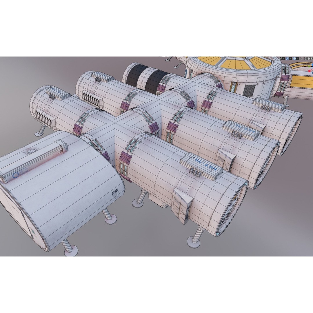 Mars Colony 3D Model – Low Poly Unreal Engine Asset, PBR Textures - View 24