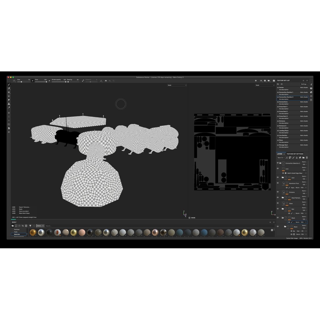 Mars Colony 3D Model – Low Poly Unreal Engine Asset, PBR Textures - View 31