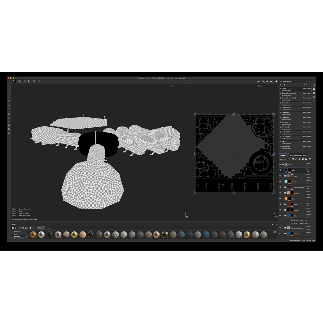 Mars Colony 3D Model – Low Poly Unreal Engine Asset, PBR Textures - View 32