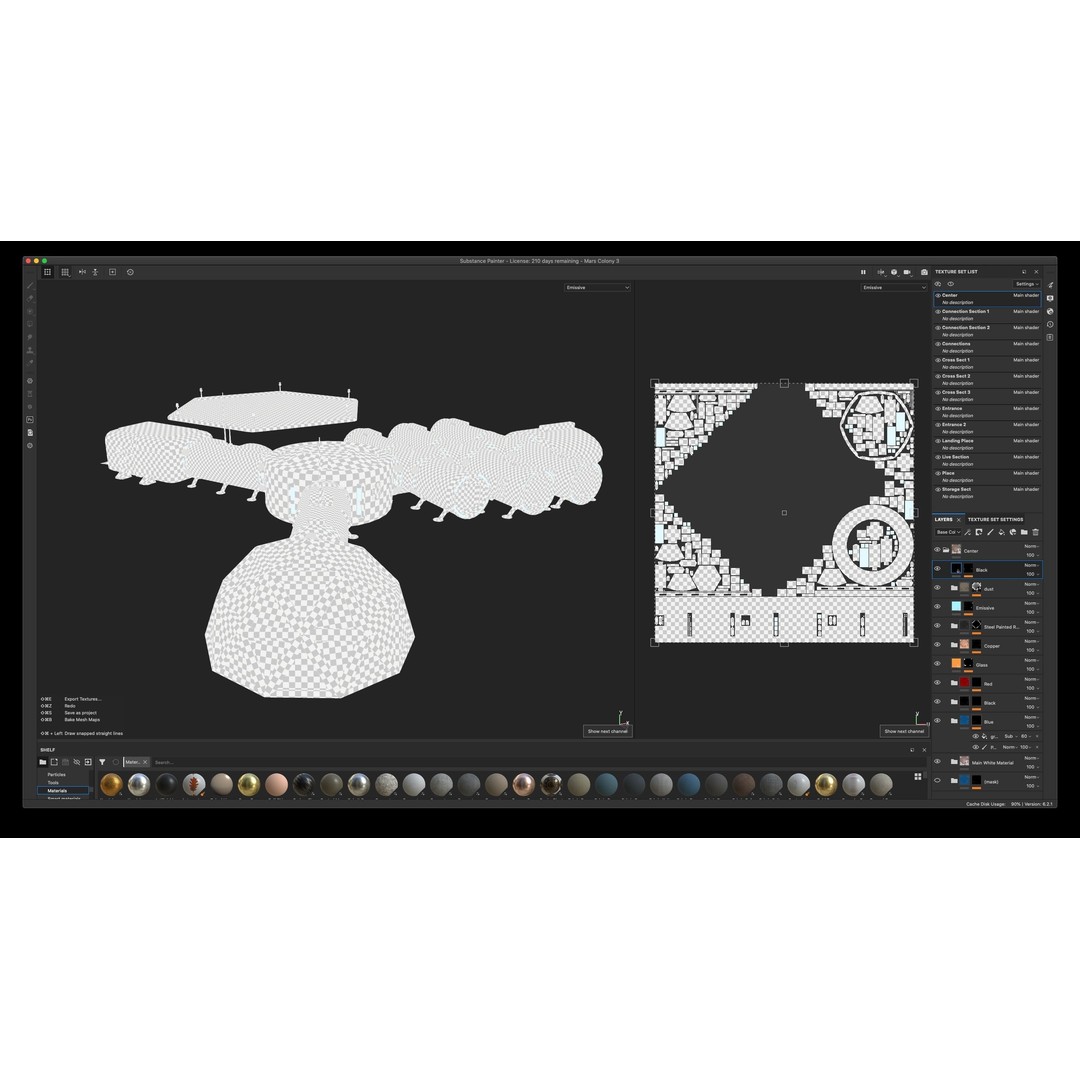 Mars Colony 3D Model – Low Poly Unreal Engine Asset, PBR Textures - View 33