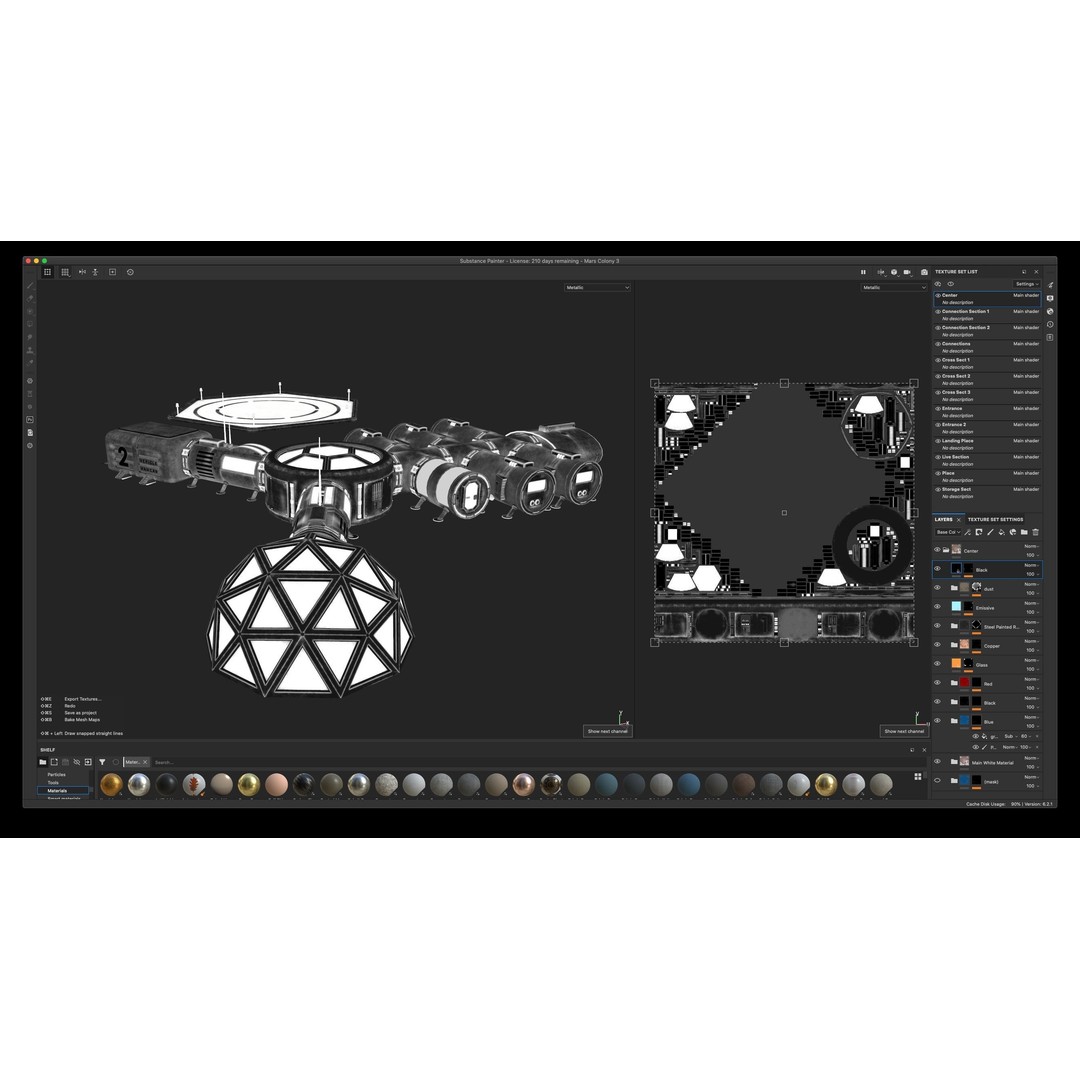 Mars Colony 3D Model – Low Poly Unreal Engine Asset, PBR Textures - View 38