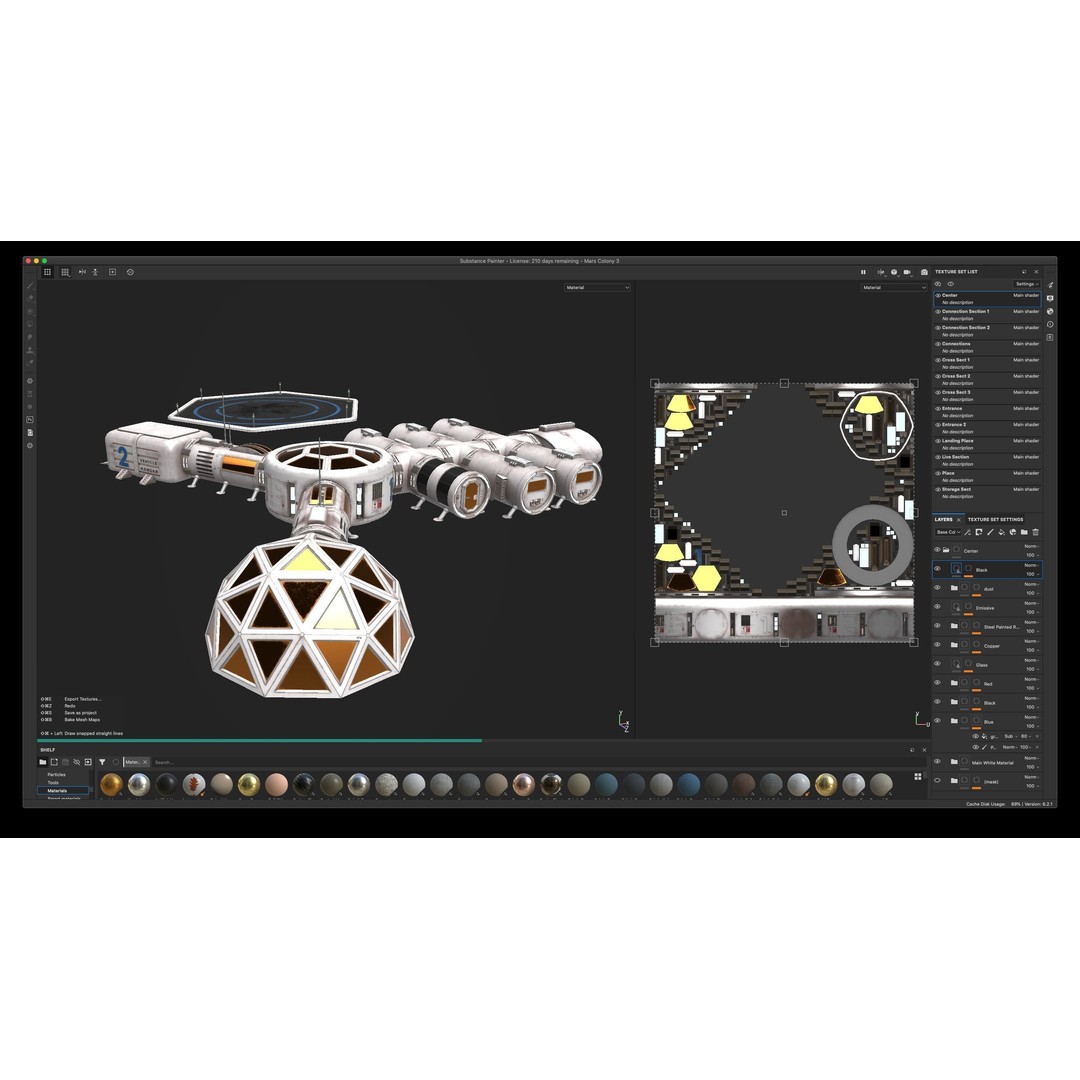 Mars Colony 3D Model – Low Poly Unreal Engine Asset, PBR Textures - View 42