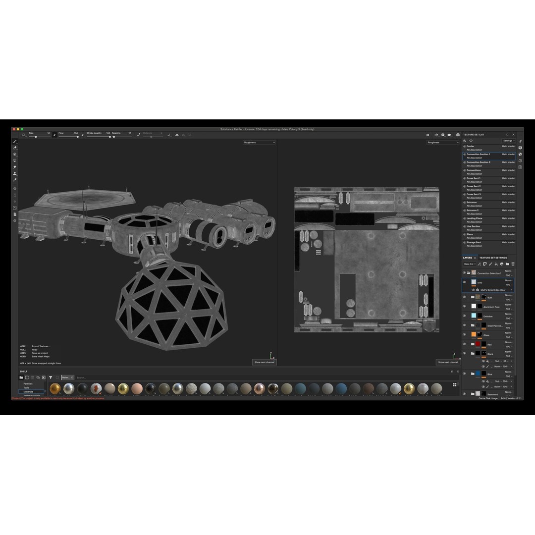 Mars Colony 3D Model – Low Poly Unreal Engine Asset, PBR Textures - View 43