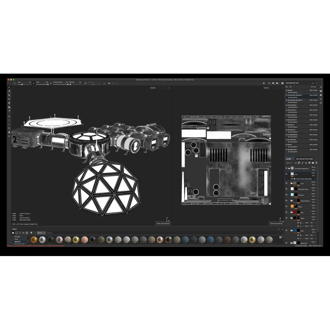 Mars Colony 3D Model – Low Poly Unreal Engine Asset, PBR Textures - View 45