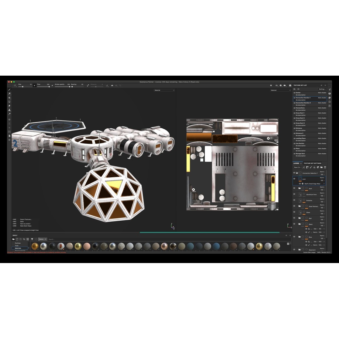 Mars Colony 3D Model – Low Poly Unreal Engine Asset, PBR Textures - View 47