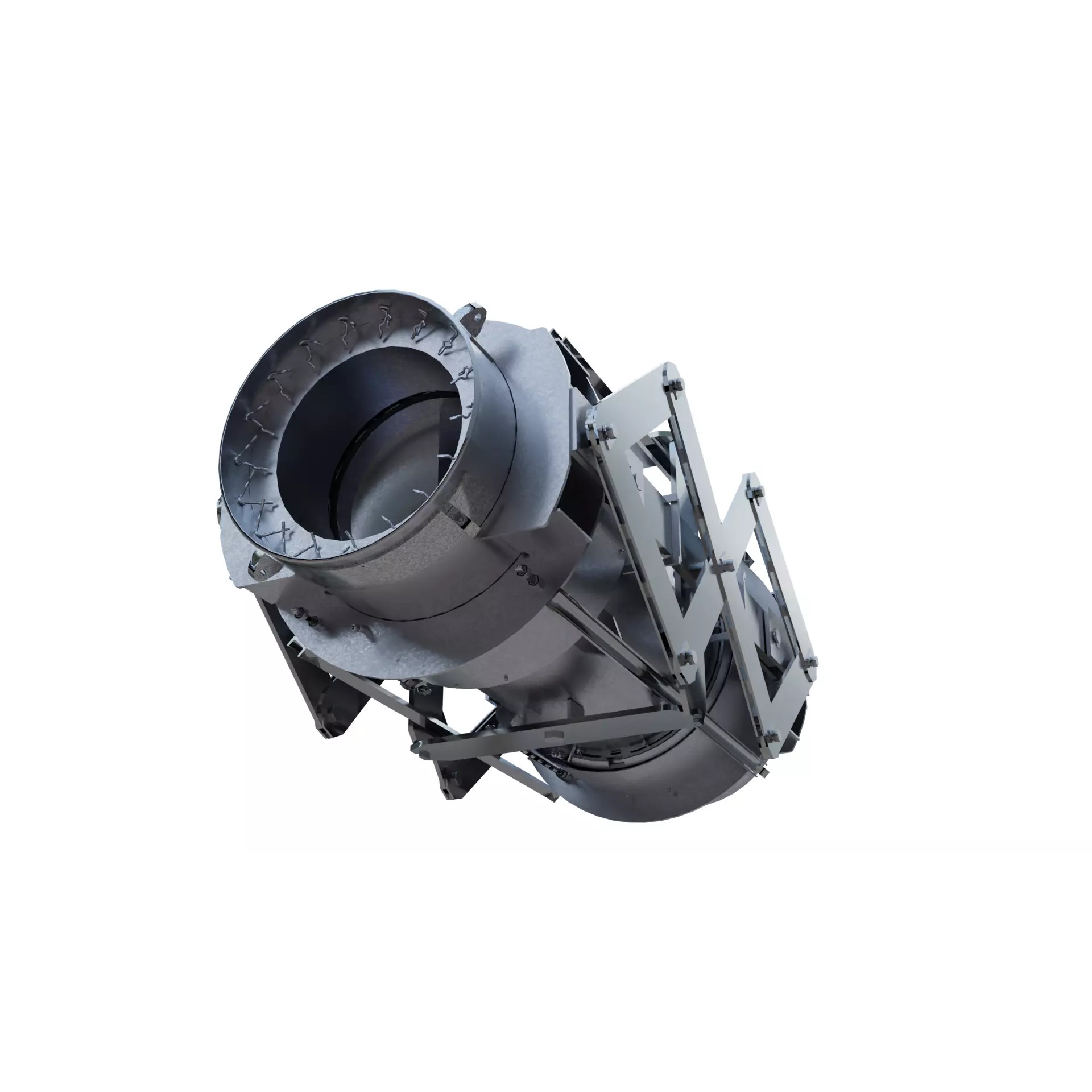 Heavy-Duty Pipeline Expansion Bellows - 3D Model