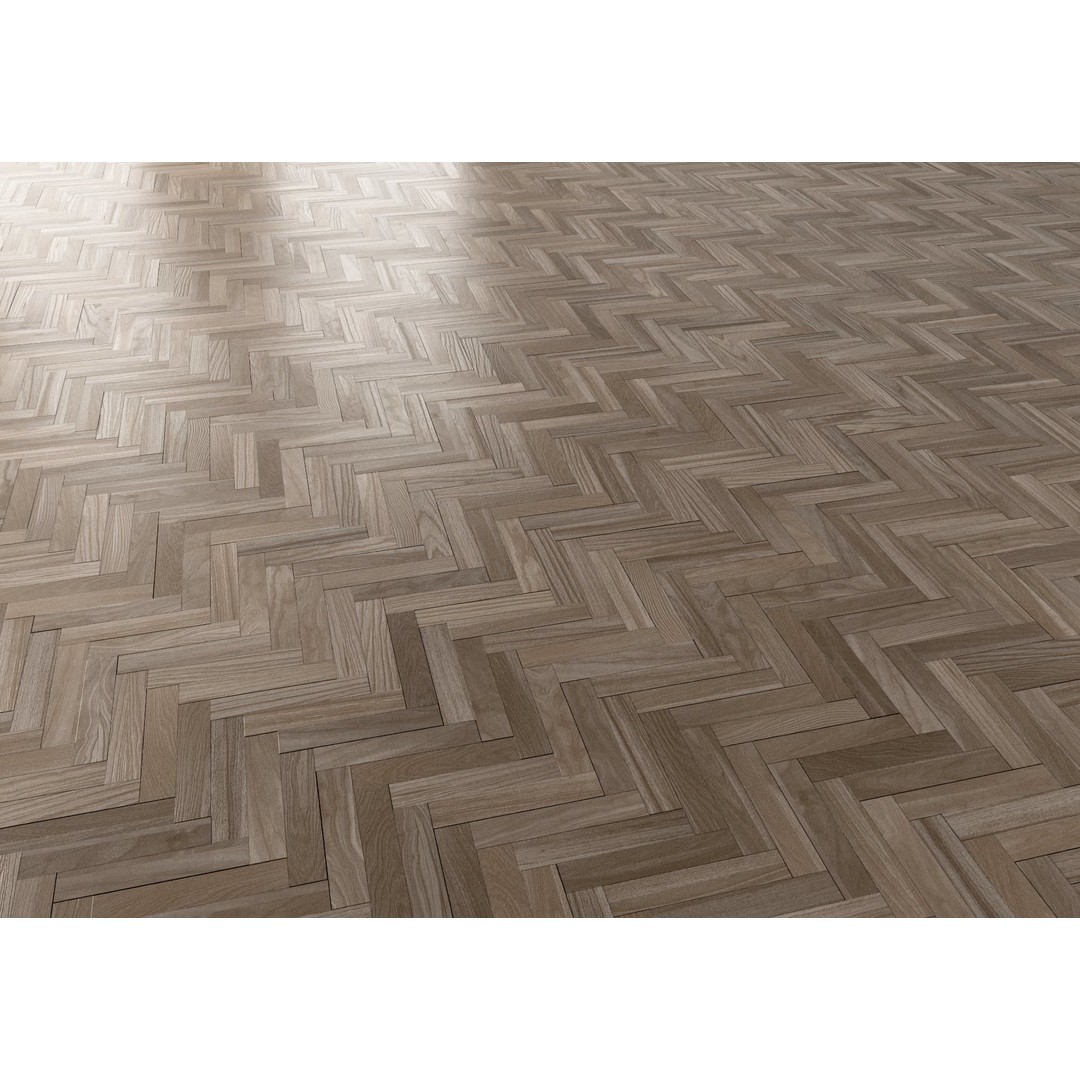 Herringbone Parquet 3D Model – 8K Seamless PBR Textures, Game Ready - View 10