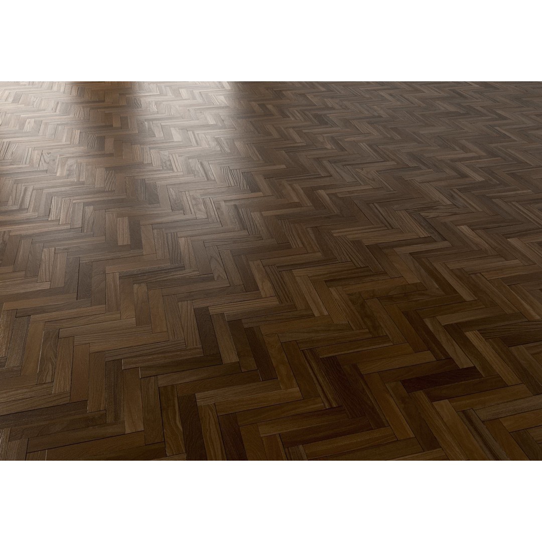 Herringbone Parquet 3D Model – 8K Seamless PBR Textures, Game Ready - View 12