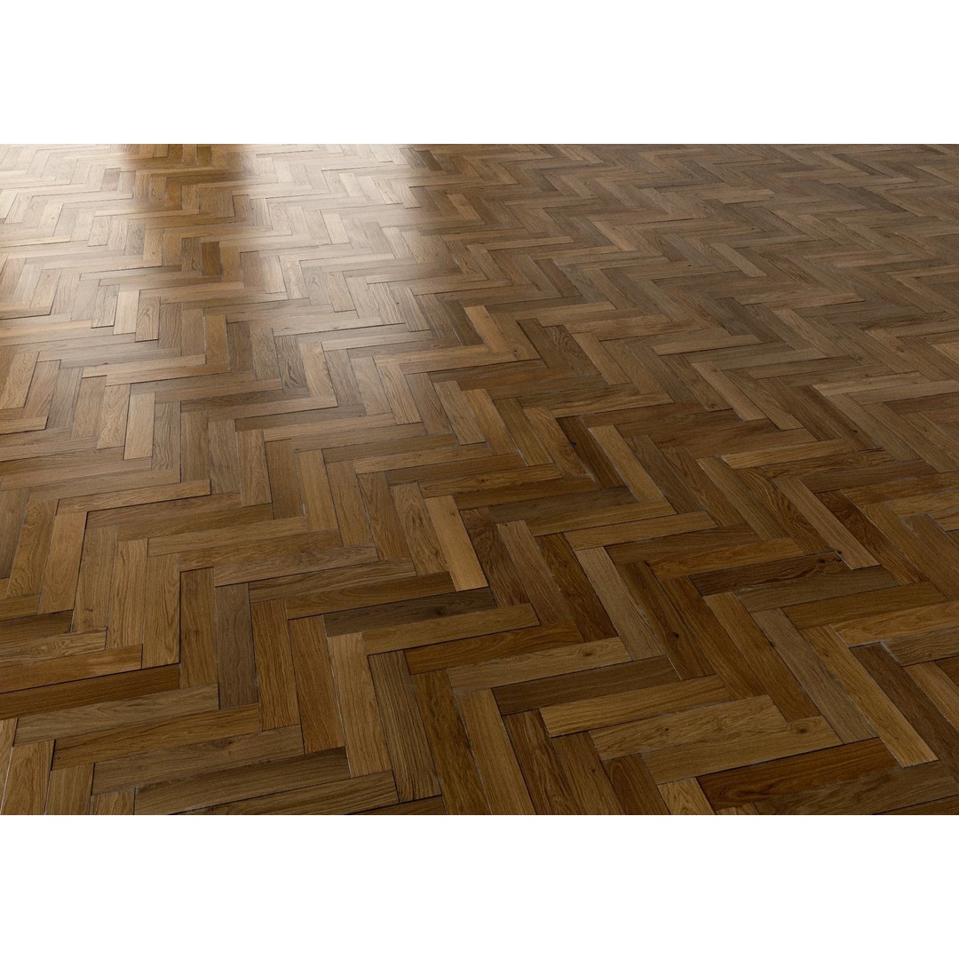 Herringbone Parquet 3D Model – 8K Seamless PBR Textures, Game Ready - View 14