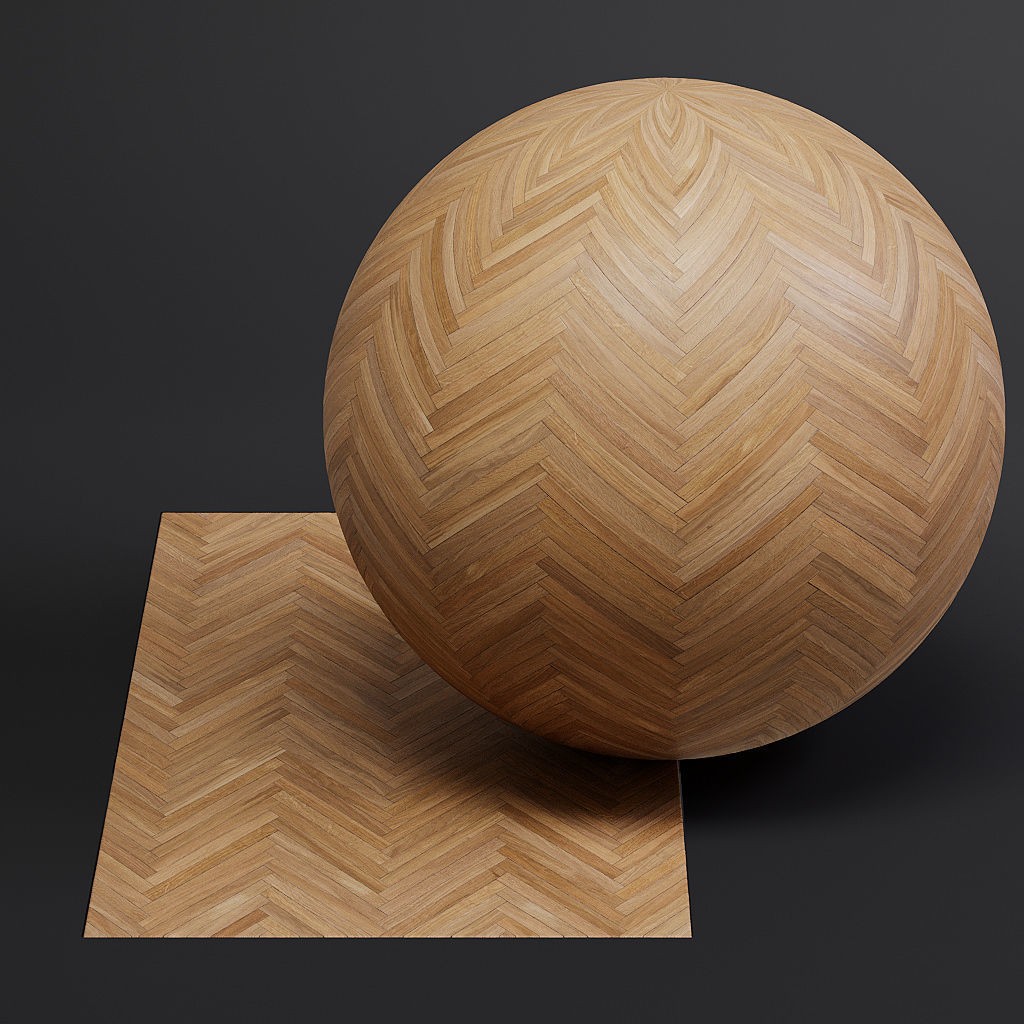 Herringbone Parquet 3D Model – 8K Seamless PBR Textures, Game Ready - View 21