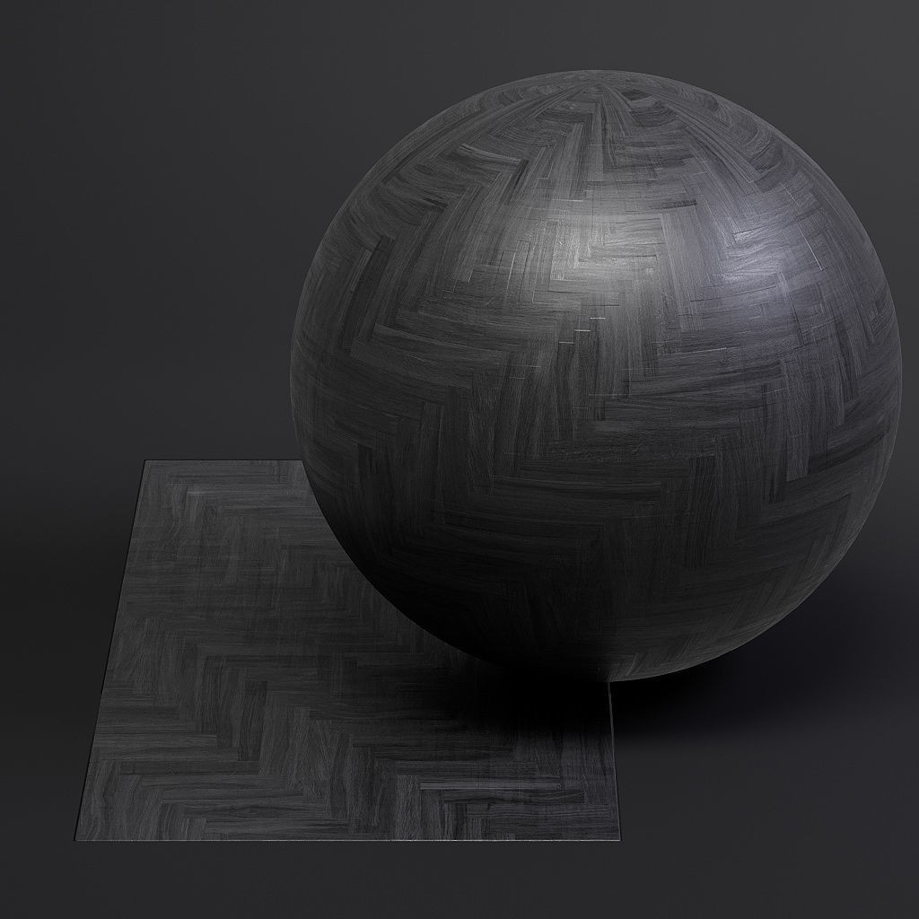 Herringbone Parquet 3D Model – 8K Seamless PBR Textures, Game Ready - View 33