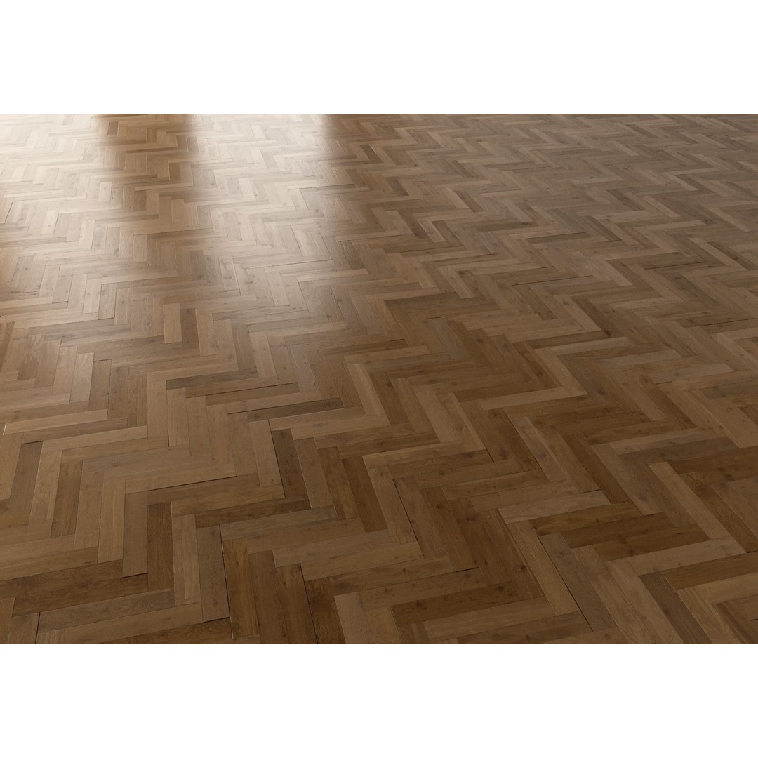 Herringbone Parquet 3D Model – 8K Seamless PBR Textures, Game Ready - View 4