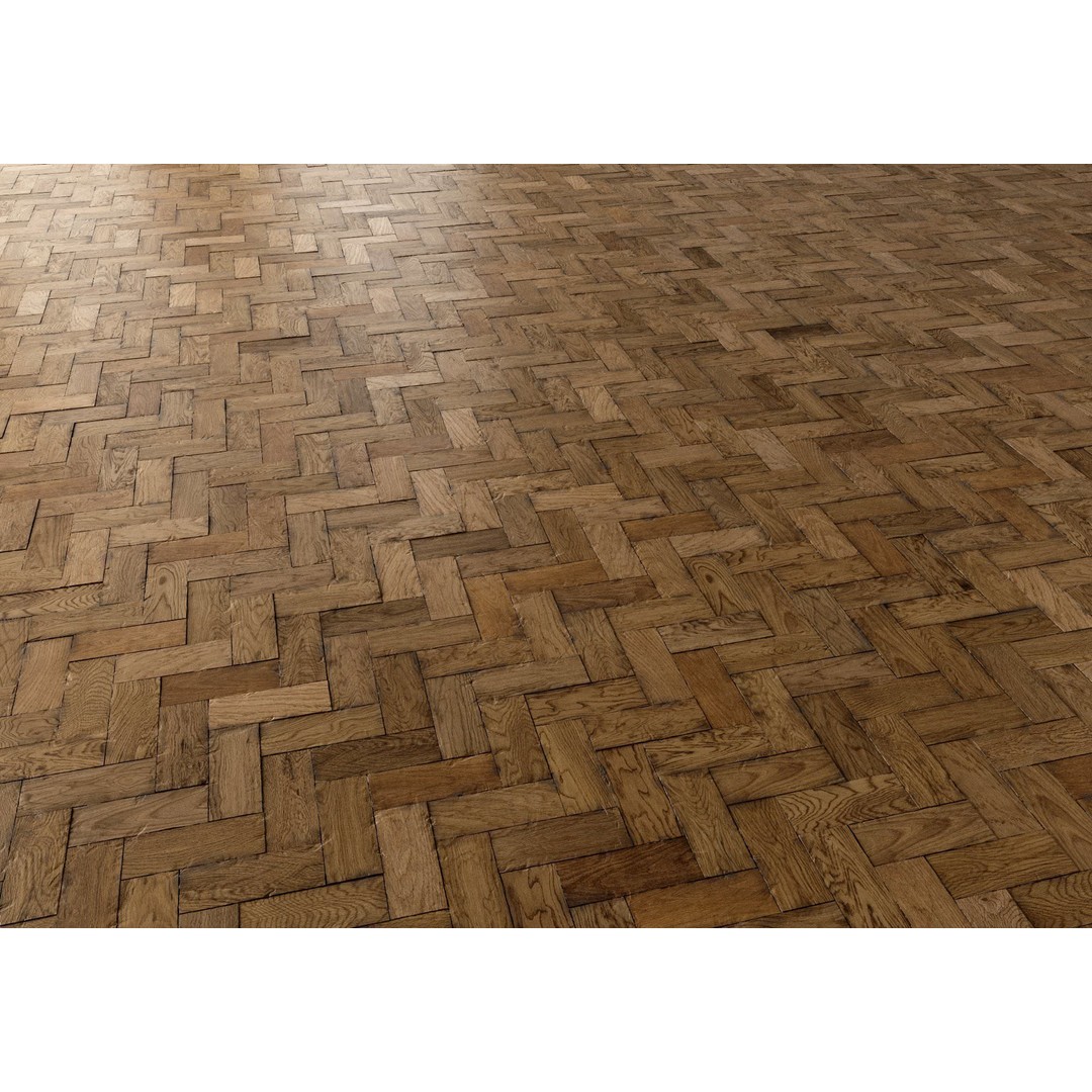 Herringbone Parquet 3D Model – 8K Seamless PBR Textures, Game Ready - View 40
