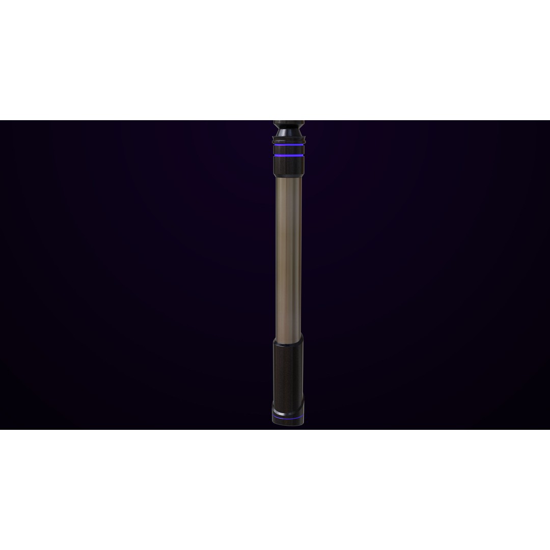 Sci-Fi Battle Hammer 3D Model – Low Poly PBR Game Asset, FBX - View 13