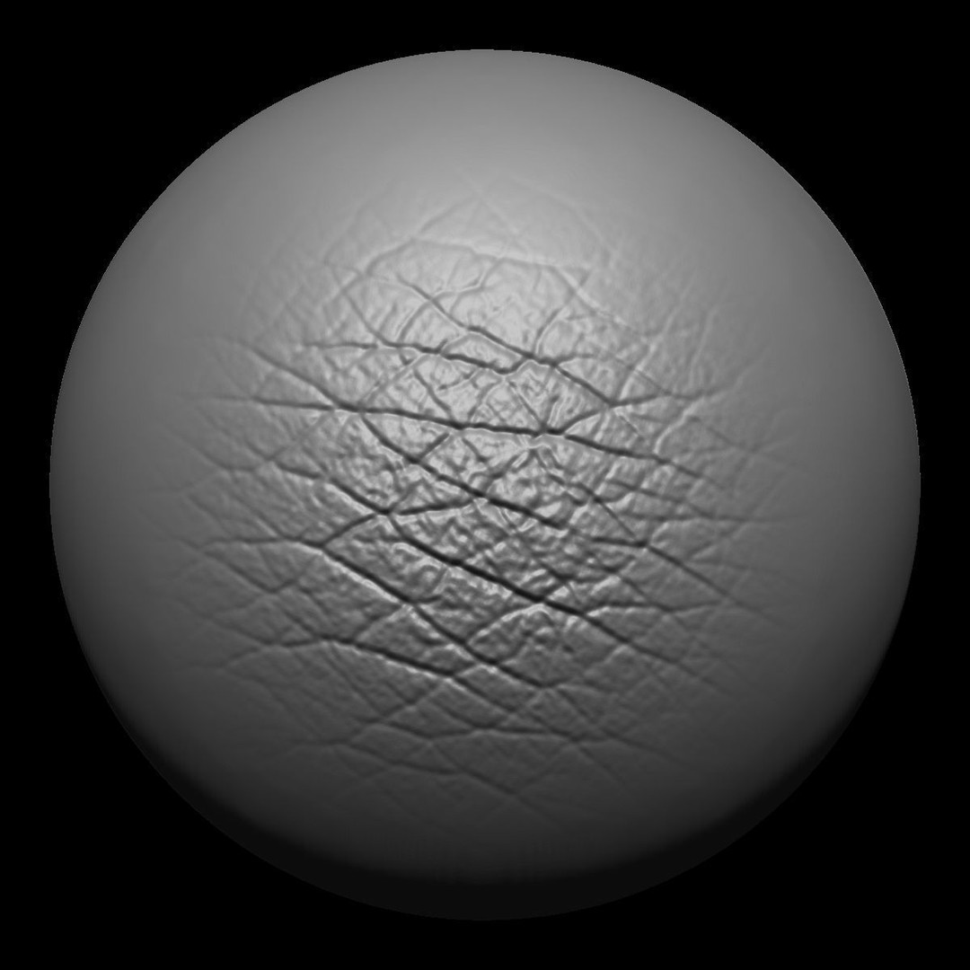 Leather Textures 3D Model – 70 Alpha Textures & 30 Brushes for ZBrush - View 25