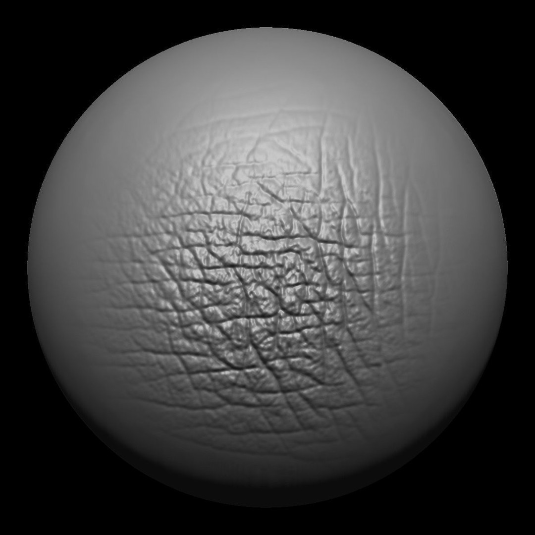 Leather Textures 3D Model – 70 Alpha Textures & 30 Brushes for ZBrush - View 29