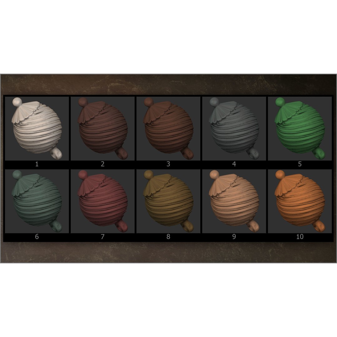 Matcaps Megapack 3D Model – 100 Clays for ZBrush Texturing - View 6