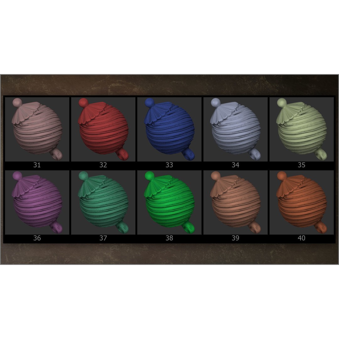 Matcaps Megapack 3D Model – 100 Clays for ZBrush Texturing - View 9