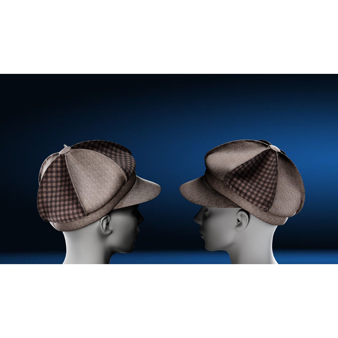 Hat 3D Model – Marvelous Designer PBR Textures, FBX & OBJ - View 12