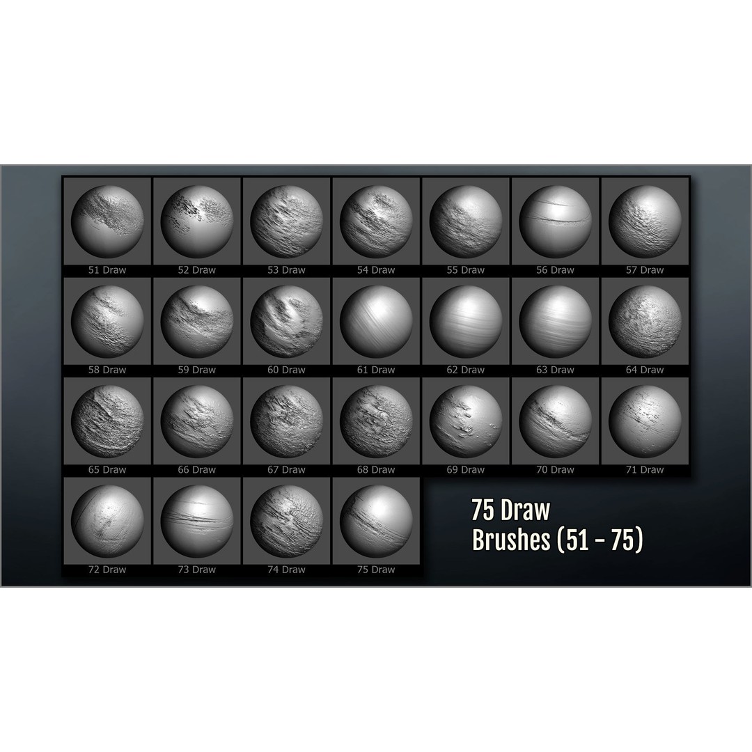 Metal Surface Maker 3D Model – ZBrush Brushes for Sculpting Details - View 10