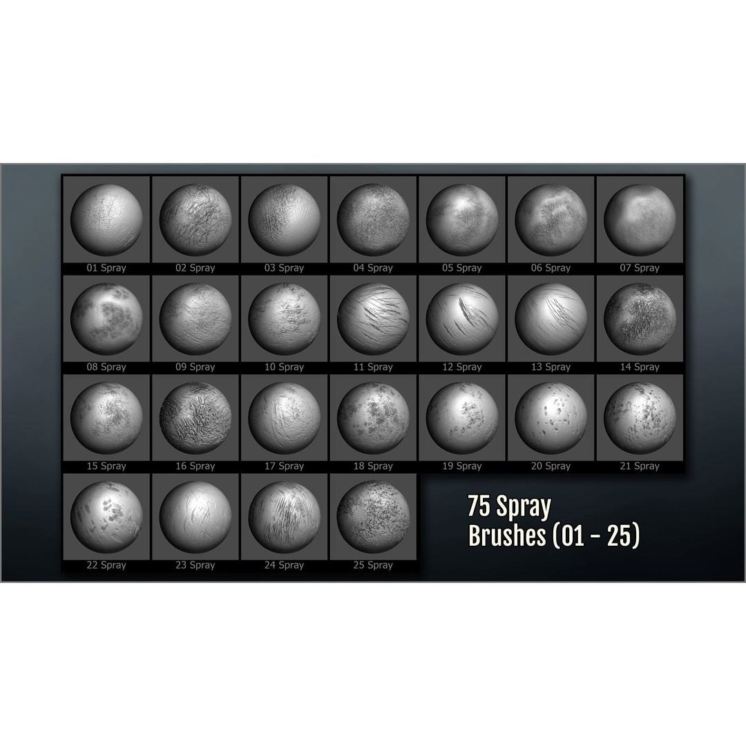 Metal Surface Maker 3D Model – ZBrush Brushes for Sculpting Details - View 11