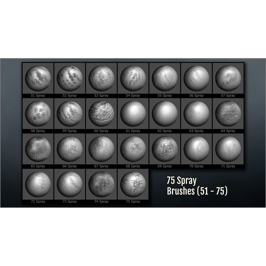Metal Surface Maker 3D Model – ZBrush Brushes for Sculpting Details - View 13