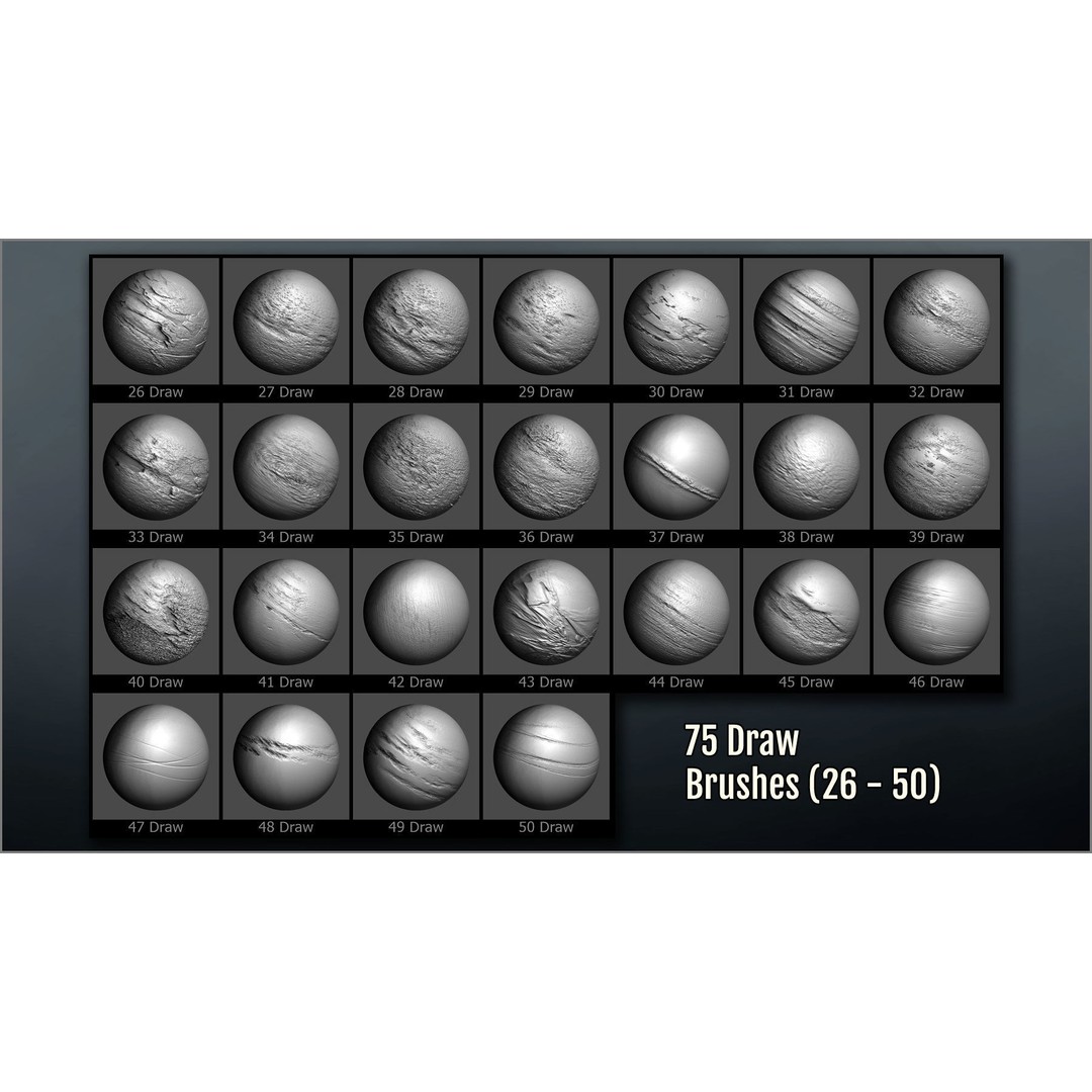 Metal Surface Maker 3D Model – ZBrush Brushes for Sculpting Details - View 9