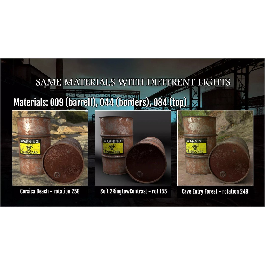 Rusty and Damaged Metal 3D Model – 100 Smart Materials for Substance Painter - View 3