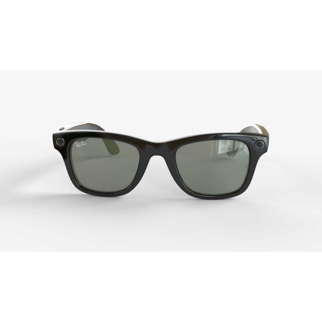 Ray-Ban Meta Wayfarer 3D Model – Matte & Shiny with PBR Textures - View 10