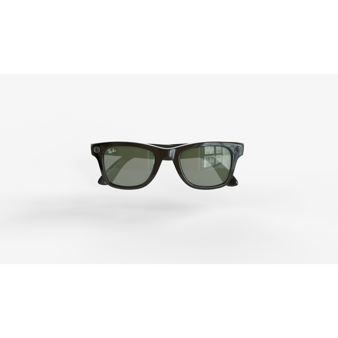 Ray-Ban Meta Wayfarer 3D Model – Matte & Shiny with PBR Textures - View 12