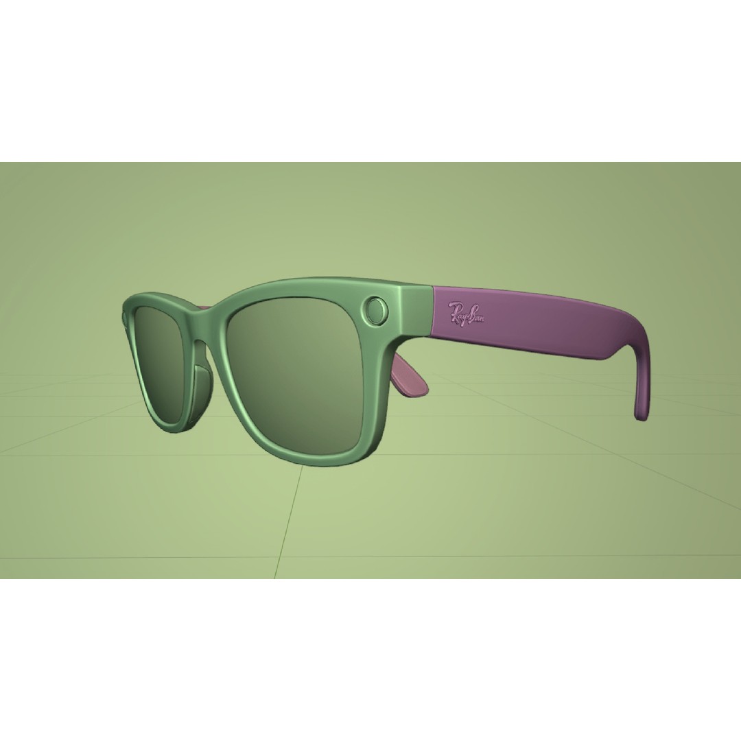 Ray-Ban Meta Wayfarer 3D Model – Matte & Shiny with PBR Textures - View 17