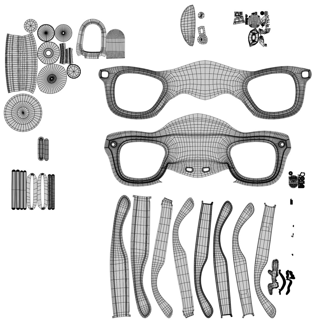 Ray-Ban Meta Wayfarer 3D Model – Matte & Shiny with PBR Textures - View 18