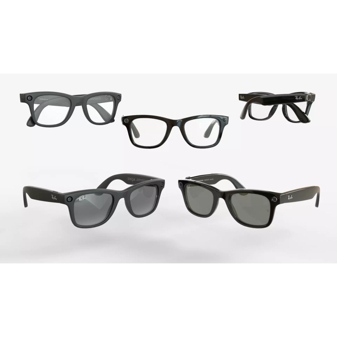 Ray-Ban Meta Wayfarer 3D Model – Matte & Shiny with PBR Textures - View 2