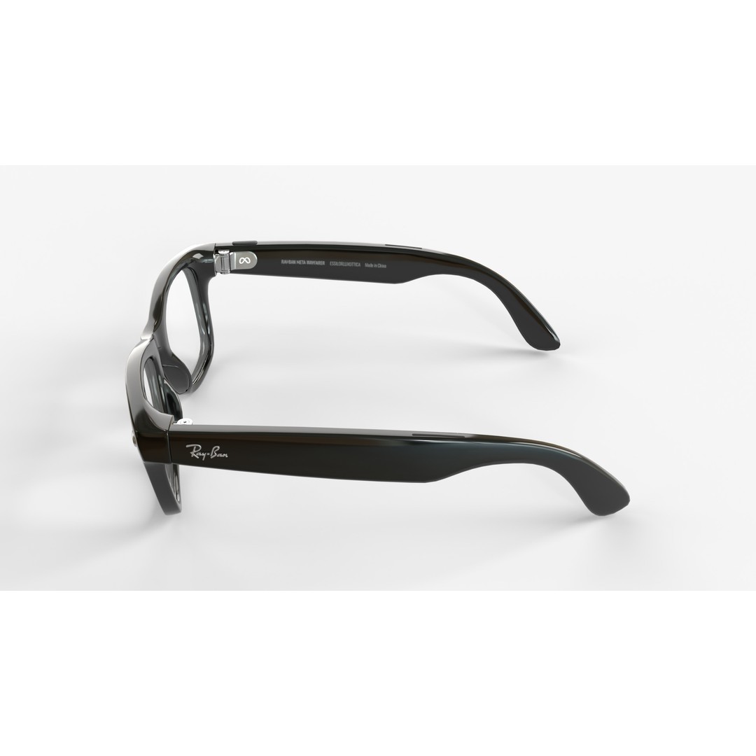 Ray-Ban Meta Wayfarer 3D Model – Matte & Shiny with PBR Textures - View 7