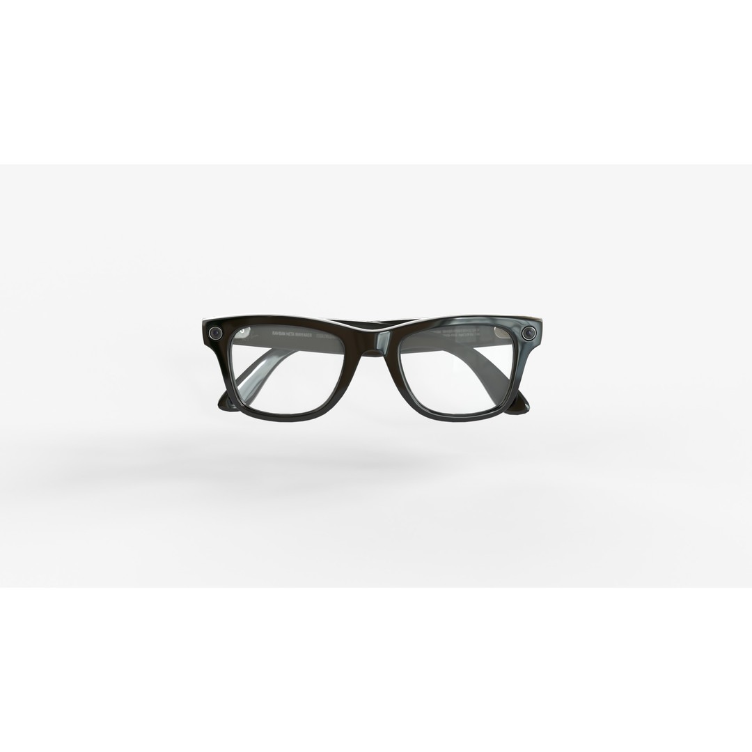 Ray-Ban Meta Wayfarer 3D Model – Matte & Shiny with PBR Textures - View 9