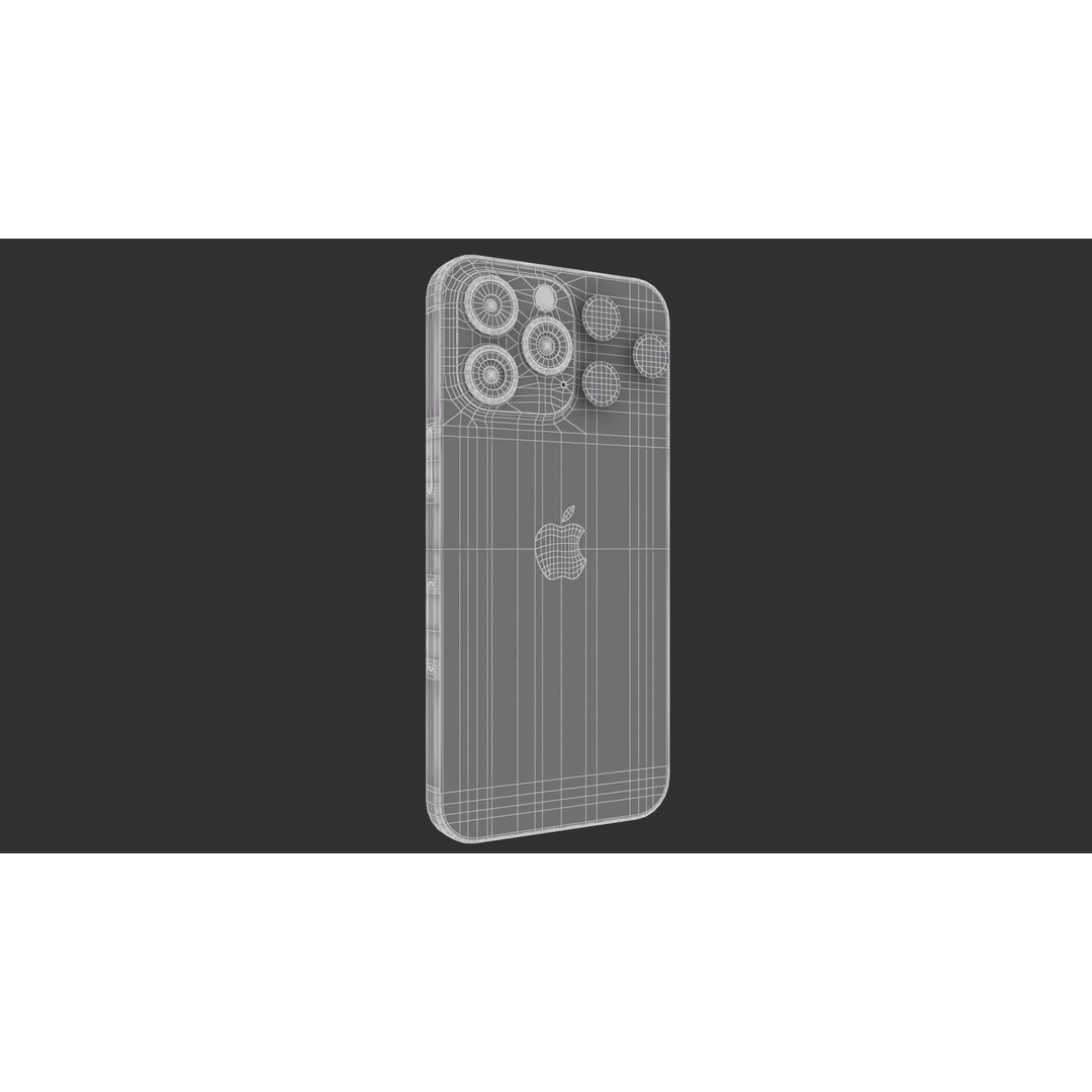 Apple iPhone 15 Pro Max 3D Model – High Poly PBR Game Asset, FBX, OBJ - View 12