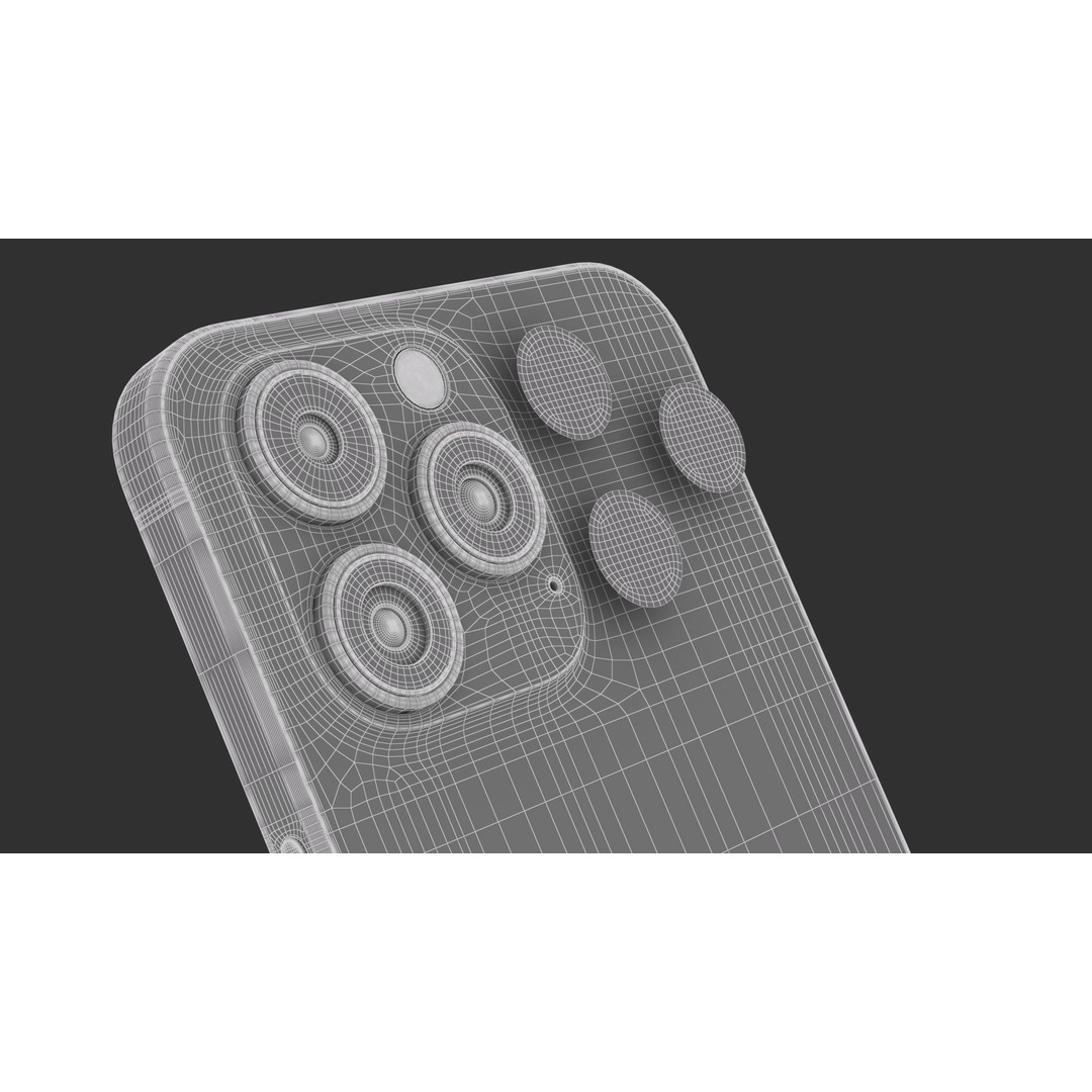 Apple iPhone 15 Pro Max 3D Model – High Poly PBR Game Asset, FBX, OBJ - View 15