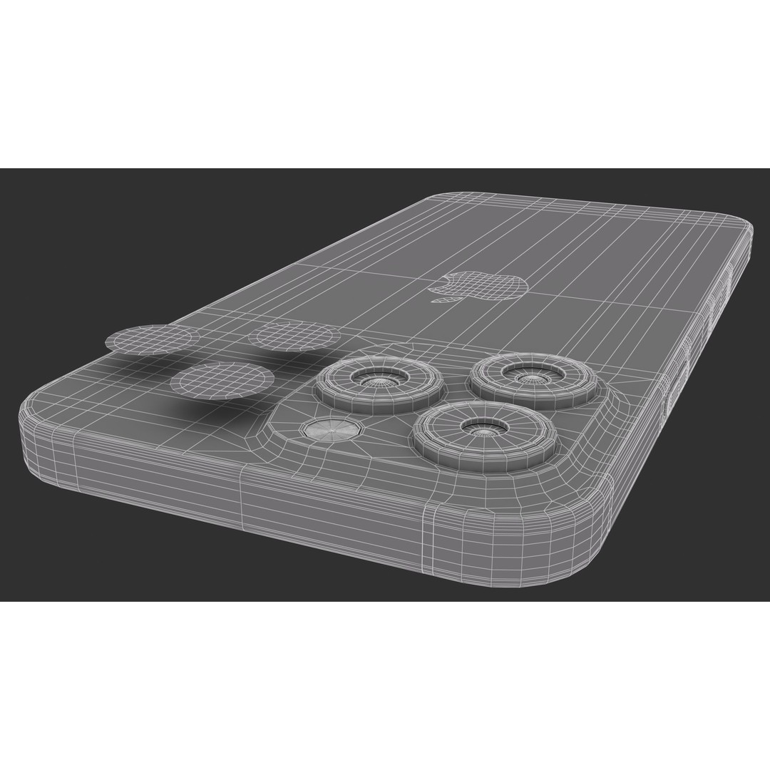 Apple iPhone 15 Pro Max 3D Model – High Poly PBR Game Asset, FBX, OBJ - View 16