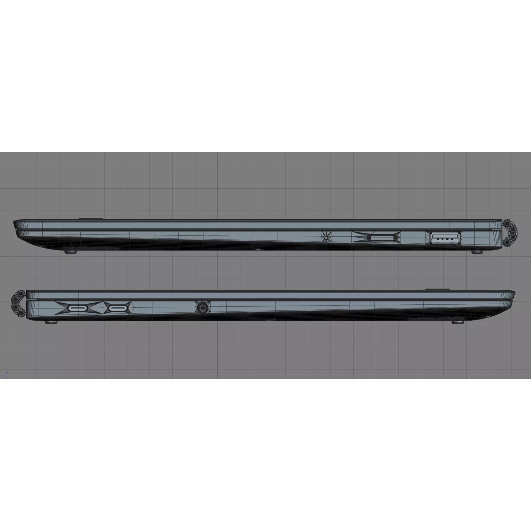 Lenovo Yoga 920 3D Model – High Detailed Laptop Asset, FBX, OBJ - View 29