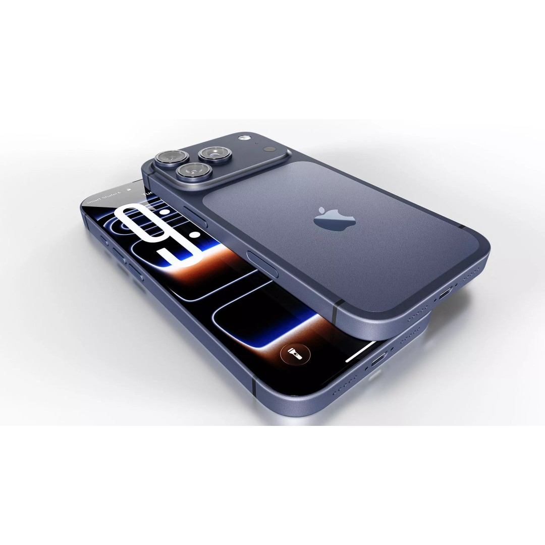 Apple iPhone 17 Pro Deep Blue 3D Model – High Poly PBR Asset, FBX, OBJ - View 18