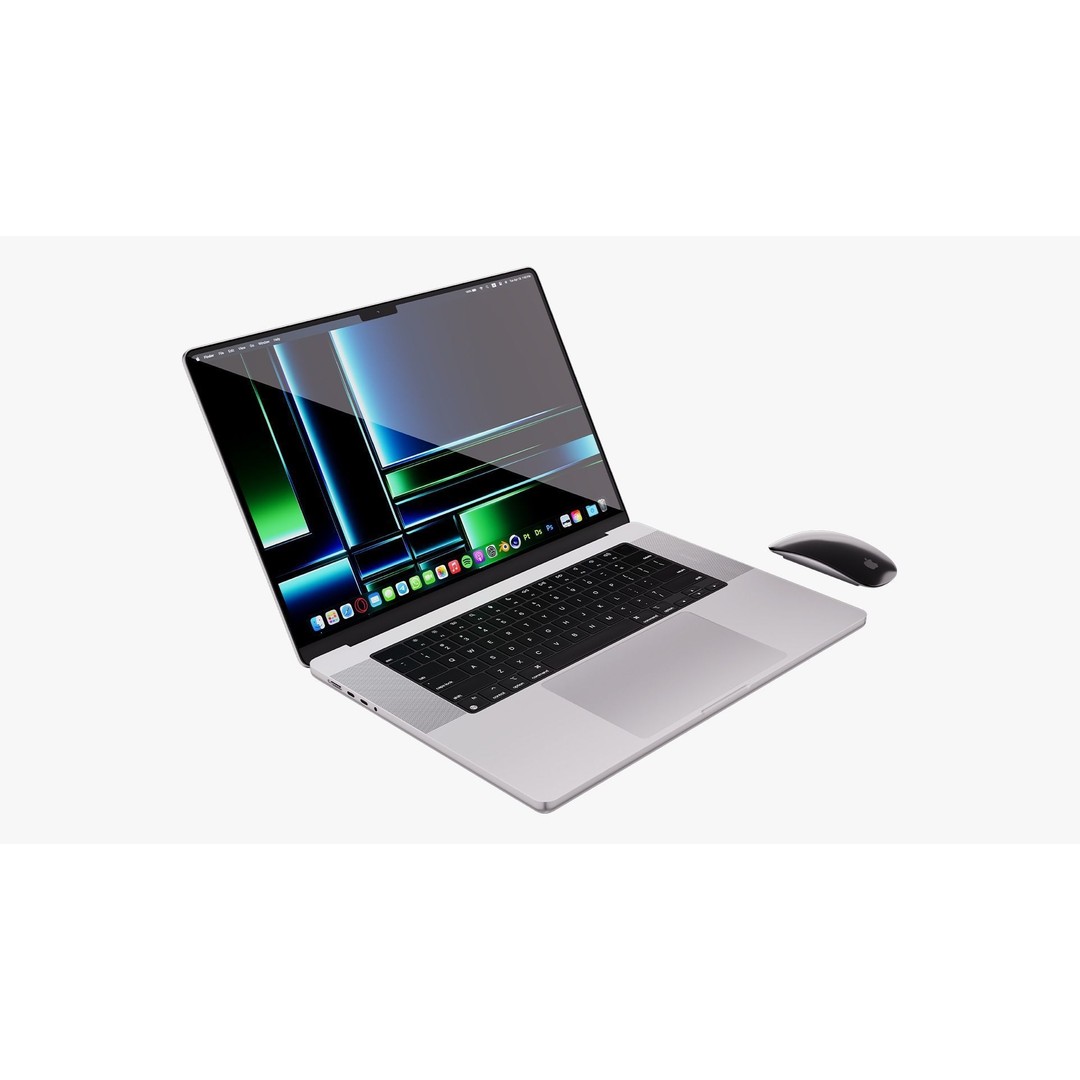 Apple MacBook Pro 16 3D Model – High Detail PBR Asset, FBX & OBJ - View 13