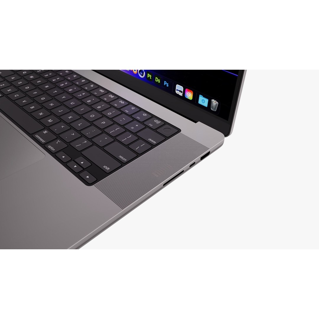 Apple MacBook Pro 16 3D Model – High Detail PBR Asset, FBX & OBJ - View 25