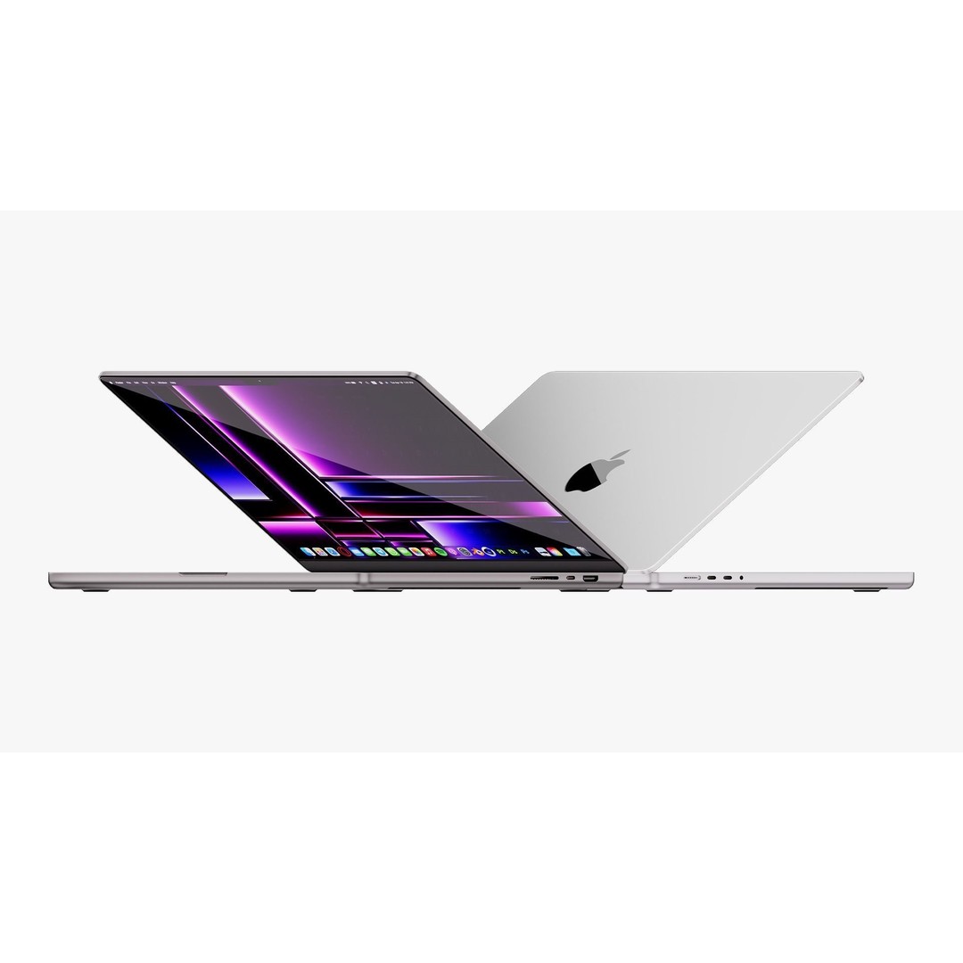 Apple MacBook Pro 16 3D Model – High Detail PBR Asset, FBX & OBJ - View 4