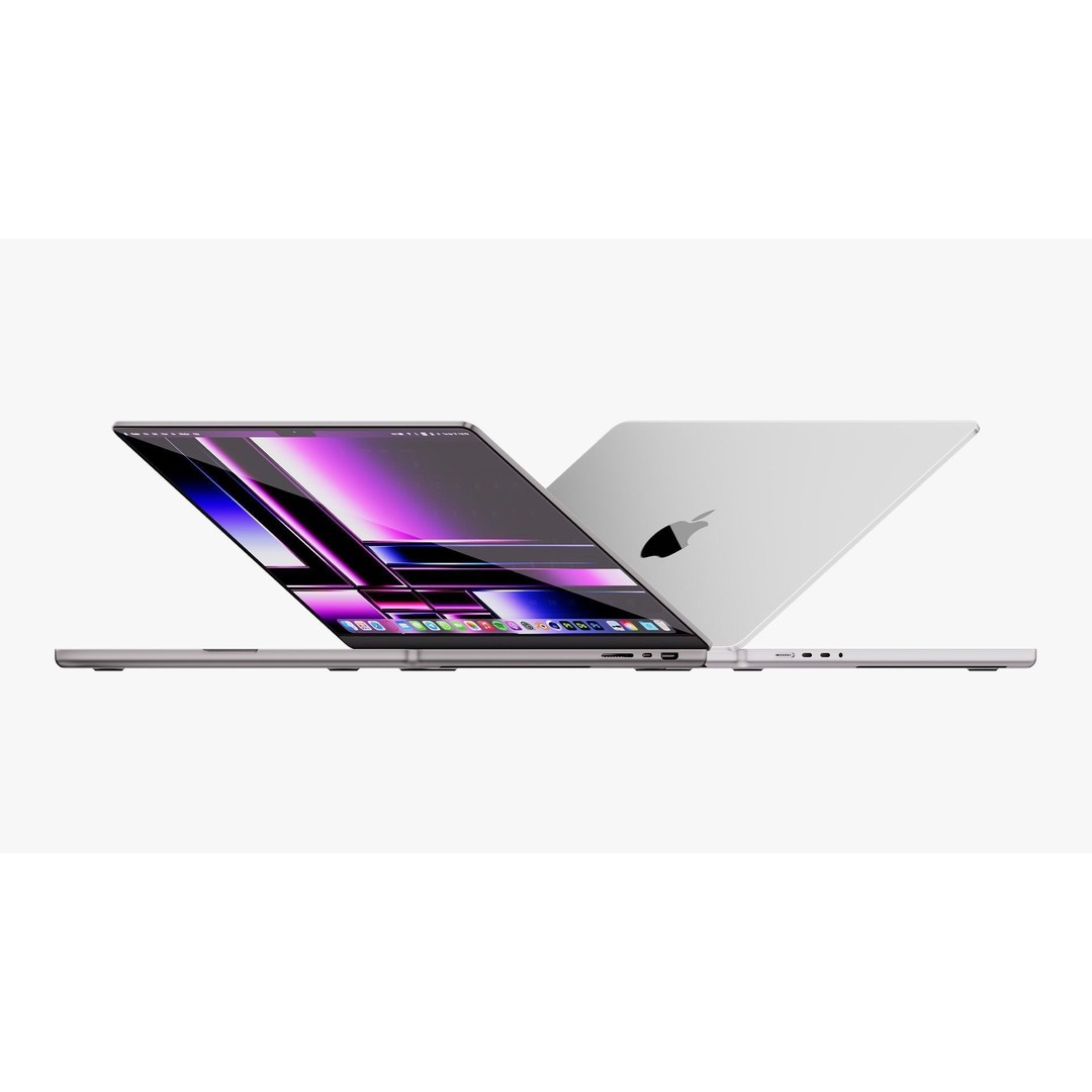 Apple MacBook Pro 16 3D Model – High Detail PBR Asset, FBX & OBJ - View 6