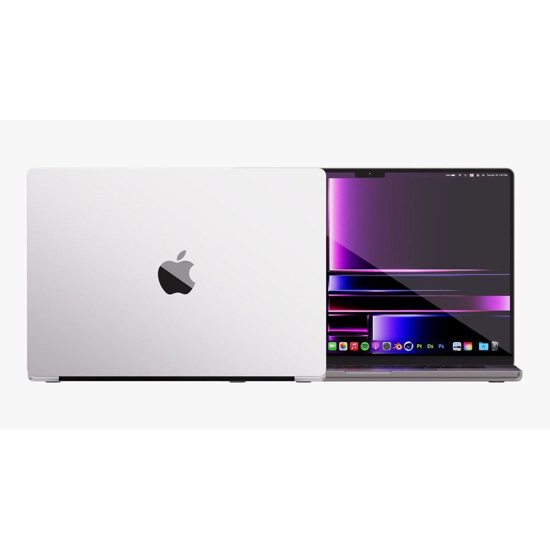Apple MacBook Pro 16 3D Model – High Detail PBR Asset, FBX & OBJ - View 9