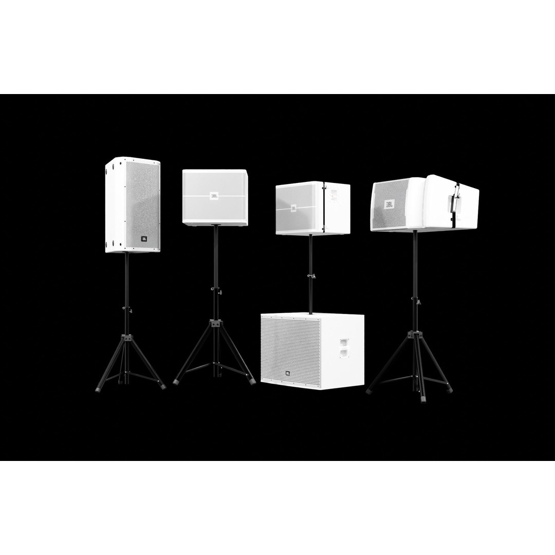 Professional Loudspeaker 3D Model – High Poly PBR Asset, FBX & Blender - View 3