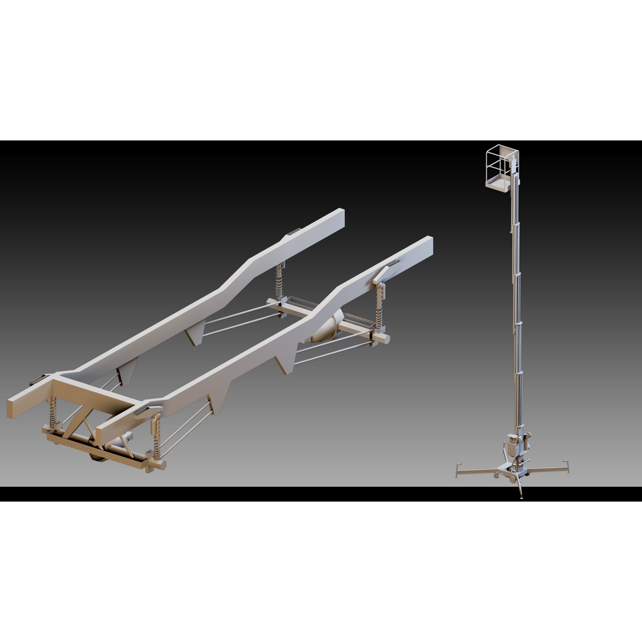 Elevators and Escalators - High-Detail 3D Model - View 15