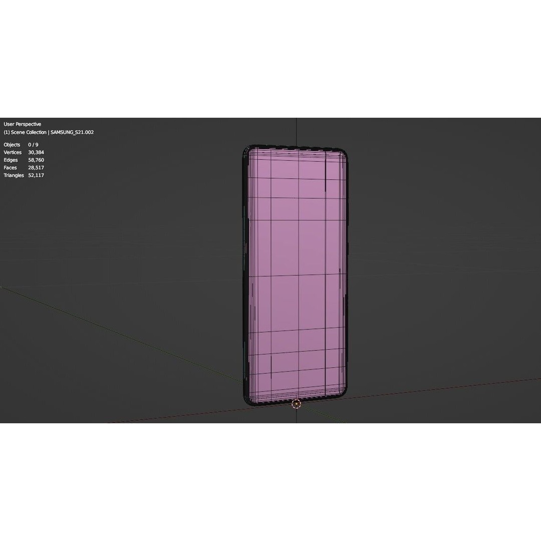 Samsung Galaxy S21 Ultra 3D Model – Low Poly Game Asset, FBX, Blender - View 25