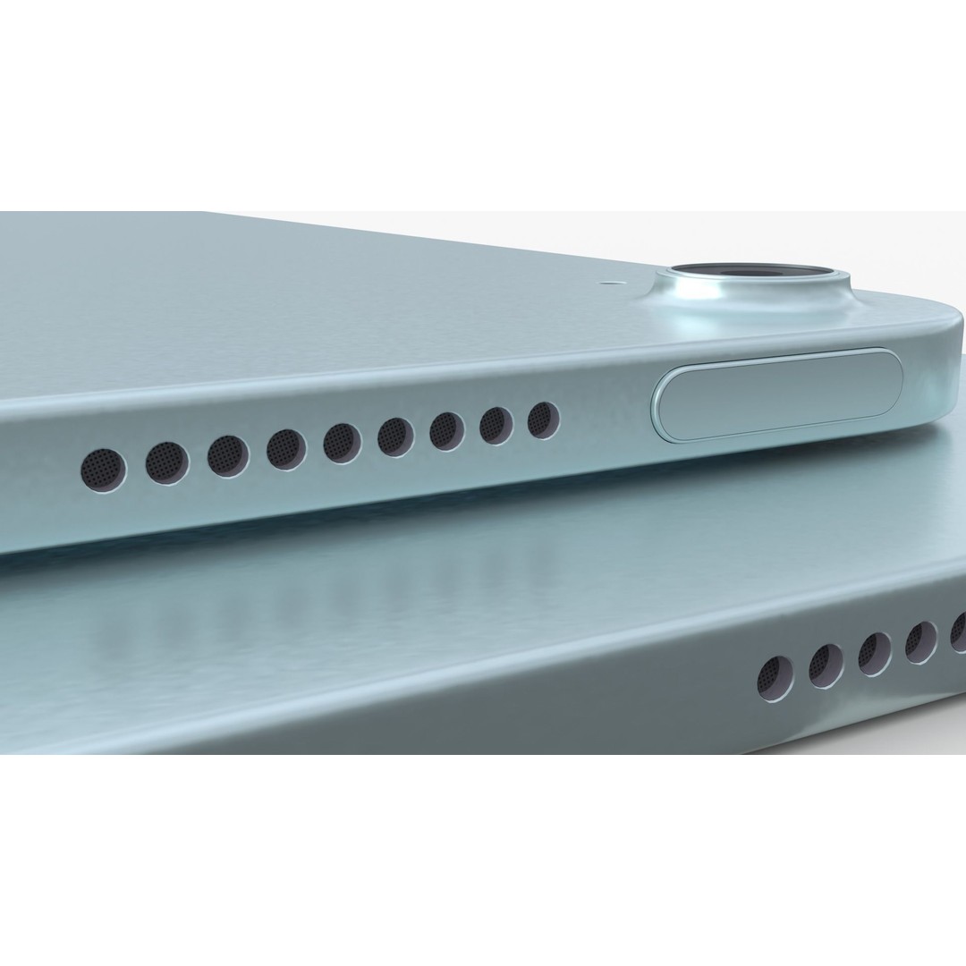 Apple iPad Air 2024 3D Model – Blue Collection with Magic Keyboard & Pencil - View 10