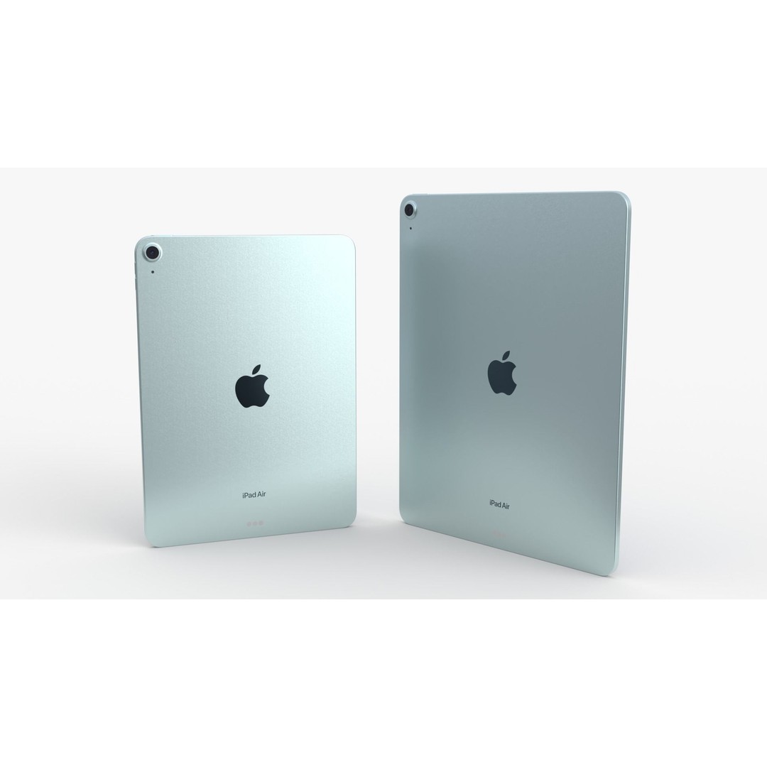 Apple iPad Air 2024 3D Model – Blue Collection with Magic Keyboard & Pencil - View 6